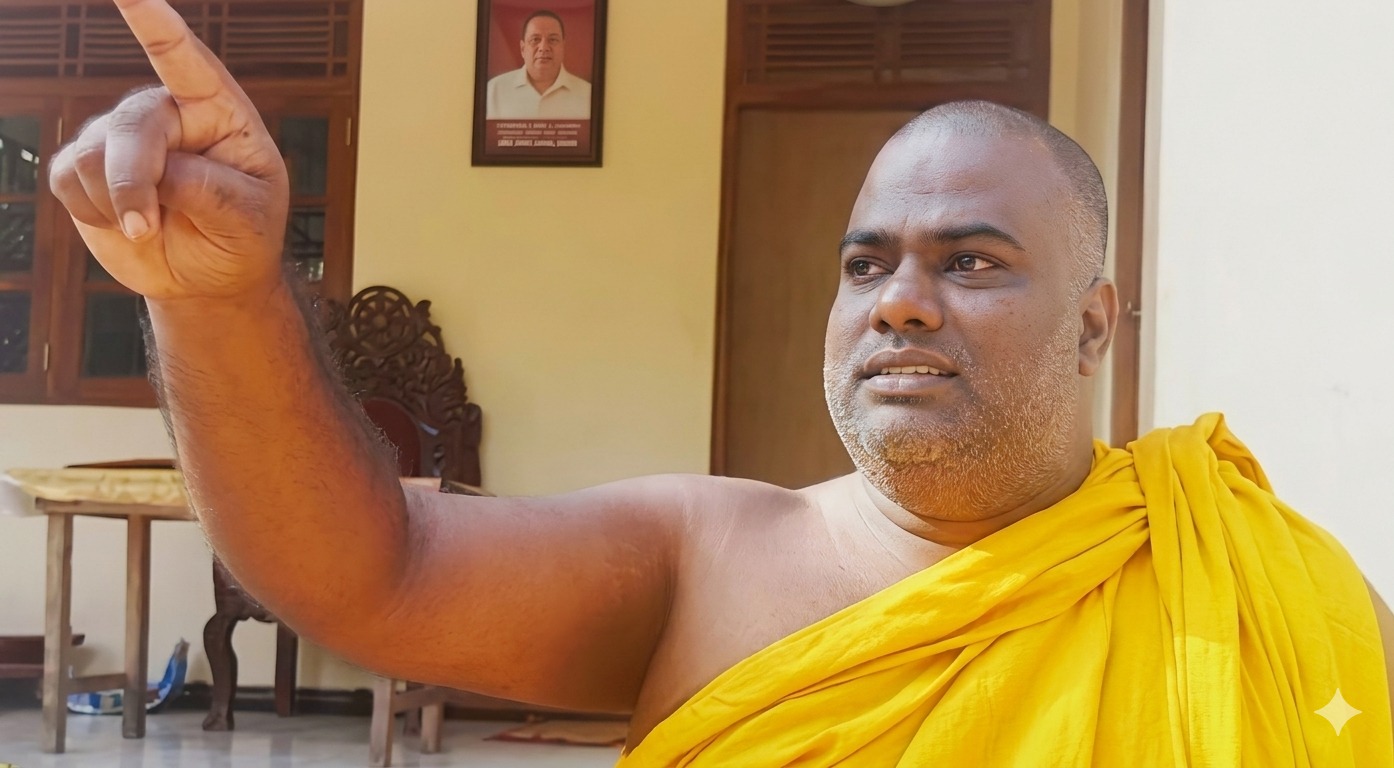 රාජාංගනේ සද්ධාරතන හිමි CID අත්අඩංගුවට